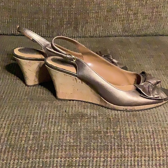 Clark’s bronze cork sling backs, size 8.5M - Picture 2 of 8